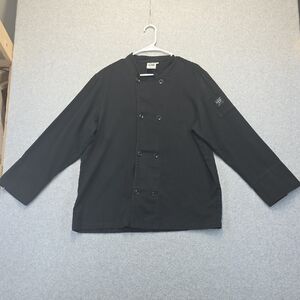 Chef Revival Black Chef Coat Medium Double Breasted Uniform Jacket